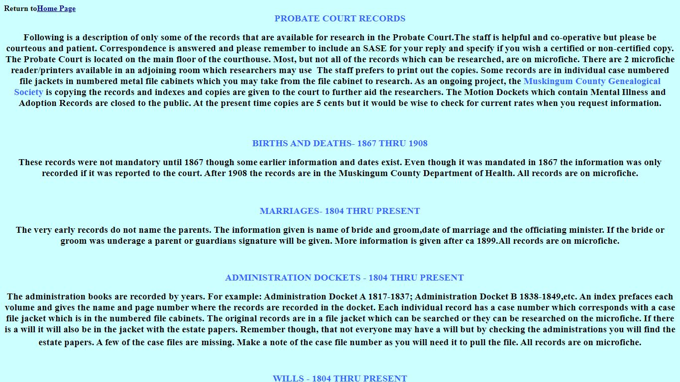 PROBATE COURT RECORDS - USGenWeb sites